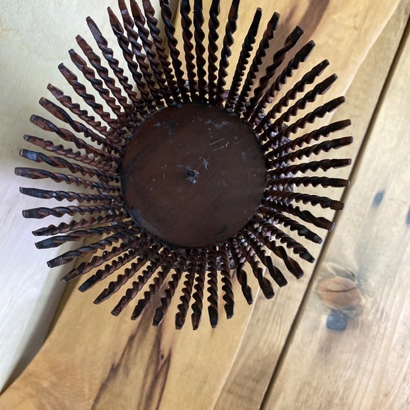 Iron Metal Candle Holder Wheat Bundle Western Farm Decor Heavy Duty - Picture 8 of 8